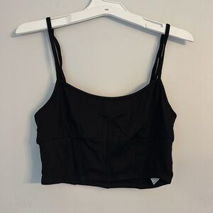 Adika Black Bralette Bustier Bra Crop Top Size Medium